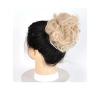 Pieza de pelo de moño Moño de pelo rizado y desordenado for mujer, almohadilla for el pelo de Donut, postizo sintético de pelo elástico Piezas de cabello para mujeres(18M613)