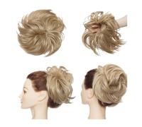 Pieza de pelo de moño Moño sintético esponjoso con banda elástica despeinado moño desordenado pelo Updo moño cola de caballo postizo for mujeres 85g Piezas de cabello para mujeres(1842)
