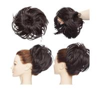 Pieza de pelo de moño Moño sintético esponjoso con banda elástica despeinado moño desordenado pelo Updo moño cola de caballo postizo for mujeres 85g Piezas de cabello para mujeres(1835)