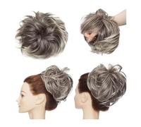 Pieza de pelo de moño Moño sintético esponjoso con banda elástica despeinado moño desordenado pelo Updo moño cola de caballo postizo for mujeres 85g Piezas de cabello para mujeres(1840)