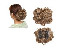 Pieza de pelo de moño Peine sintético grande con Clip for extensión de cabello rizado, piezas de cabello de moño, cubierta Updo for mujer, extensión de cabello, moño Piezas de cabello para mujeres(12H