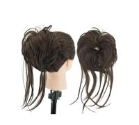 Pieza de pelo de moño Pieza de moño de pelo desordenado, coleteros largos Updo, extensión de cola de caballo, postizos ondulados, diadema de moño Piezas de cabello para mujeres(Light Dirty Blonde)