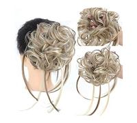 Pieza de pelo moño desordenado sintético Extra largo Moño Cola caballo rizado extendido con banda elástica for el cabello Pieza de Pelo de Moño Desordenado