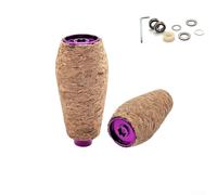 Pieza de perilla de corcho para carrete de cebo de espátula para DAIWA diseñado para trabajar con DRT para MK1 Exsense Reel versiones (2 juegos morado)