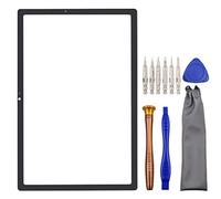 Pieza de reparación de pantalla frontal de cristal para tablet Samsung Galaxy Tab A8 10.5 (2021) SM-X200 SM-X205 con kit de herramientas negro de 10.5 pulgadas