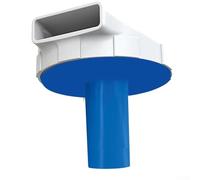 Pieza de repuesto de boquilla de entrada de retorno de agua de piscina con conector de piscina Control de flujo de dirección ajustable de 360 grados para equipos de piscina sobre el suelo (azul+blanco