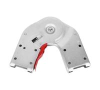 Pieza de repuesto de conector de bisagra de escalera de metal con agujeros | Herrajes de junta plateada con ranuras formadas para uso compatible de escaleras plegables