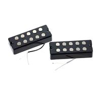 Pieza de repuesto de pastilla de tono de bajo precableada con buenos sostenidos para guitarra eléctrica de 4 cuerdas en diseño sellado en negro Remolinos vibrantes Diseño artístico negro sellado