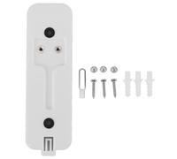 Pieza de Repuesto de Placa Posterior de Plástico para Timbre de Vídeo con Tornillos y Accesorios de Gancho (White)