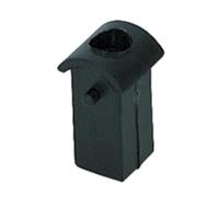 Pieza de repuesto Kun Apoyo para el hombro - Inserto para soporte de pie - Un solo orificio - Negro - Compatible con Kun Super