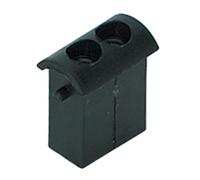 Pieza de repuesto Kun para el hombro: inserto para soporte de pie, doble orificio, negro, compatible con Kun Super