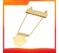 Pieza de repuesto metálica ajustable puente trapecio para guitarra 6 cuerdas eléctrica archtop jazz y bajo