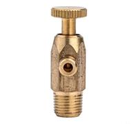 Pieza de repuesto para calentador de agua, válvula de liberación de presión de aire de latón con boquilla de 1 rosca de 12/16 mm para radiador para aplicaciones de descarga de agua y escape (12 roscas