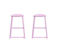 Pieza de repuesto para casa de muñecas Barbie HMX10, 2 taburetes de bar rosas