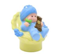 Pieza de repuesto para casa de muñecas coleccionable de Fisher-Price Little People, Sonidos felices, casa de muñecas, P3329, figura de repuesto para bebé niño en un asiento de coche