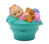 Pieza de repuesto para casa de muñecas coleccionable de Fisher-Price Little People, Sweet Sonidos, casa de muñecas, 77975, figura de bebé rubia de repuesto sentada en el asiento