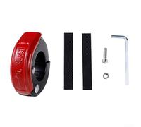 Pieza de repuesto para gancho de manillar de motocicleta, material de aleación de aluminio adecuado para diferentes tipos de manillar de motocicleta (rojo)