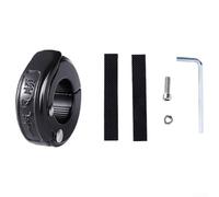 Pieza de repuesto para gancho de manillar de motocicleta, material de aleación de aluminio adecuado para diferentes tipos de manillar de motocicleta (negro)