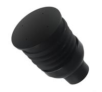 Pieza de repuesto para molinillo de café espresso, embudo de dosis única con recipiente para granos soplados, 140 g, silicona negra, accesorio adecuado para Eureka Confort Limpieza Cafetería Cocina