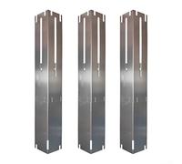 Pieza de repuesto para parrilla de gas, escudo térmico ajustable de acero inoxidable para una mejor distribución del calor y una mayor vida útil del componente de la parrilla (3 piezas)