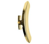 Pieza de repuesto para reposabrazos, de aleación de zinc de una sola pierna, para restauración de banjo vintage, 180 x 23 x 40 mm, acabado dorado