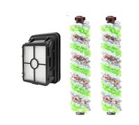 Pieza De Repuesto Para Rodillo De Cepillo Y Filtros, Compatible Con Bissell, Crosswave 1866 1868 Rodillo De Alfombra Cepillo Multi-Superficie Repuesto Para Aspiradora(2 Green+1 Filter)