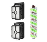 Pieza De Repuesto Para Rodillo De Cepillo Y Filtros, Compatible Con Bissell, Crosswave 1866 1868 Rodillo De Alfombra Cepillo Multi-Superficie Repuesto Para Aspiradora(1 Green+2 Filter)