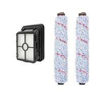 Pieza De Repuesto Para Rodillo De Cepillo Y Filtros, Compatible Con Bissell, Crosswave 1866 1868 Rodillo De Alfombra Cepillo Multi-Superficie Repuesto Para Aspiradora(2 White+1 Filter)