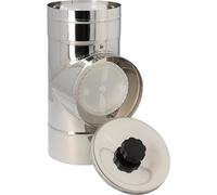 Pieza de revisión WOLF DN60/100 acero inoxidable