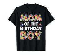 Pieza de rompecabezas de concienciación sobre el autismo de mamá del cumpleaños Camiseta