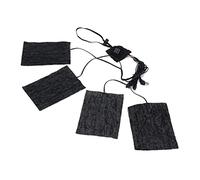 Pieza de Sábana Calentada de Fibra de Carbono, Mantiene el Ahorro de Espacio Caliente 3 Niveles Ajustables Alivia las Molestias Ropa Lavable Almohadillas de Calefacción Eléctrica DC5V para