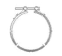 Pieza de sujeción, sistema de escape DINEX 47820