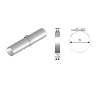 Pieza de sujeción, sistema de escape DINEX 99892