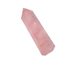 Pieza Decorativa de Cuarzo Rosa Hexagonal de Piedra Natural