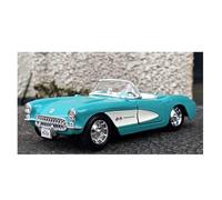 Pieza Decorativa De Exhibición Coleccionable para Chevrolet Corvette 1957 Modelo De Coche Estático Fundido A Presión A Escala 1:24