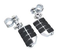 Pieza del reposapiés Estriberas Para Motocicleta De 25-32 Mm, Soporte Para Pedal Carretera Para Harley, Para Yamaha Para Kawasaki, Accesorios Para Motocicletas(Silver)