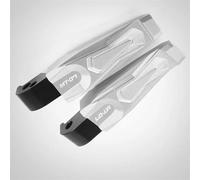 Pieza del reposapiés Para Yamaha MT07 MT-07 MT 07 2014-2016 2015 CNC Aluminio Motocicleta Clavijas De Pie Reposapiés Trasero Pedales Plegables(Sliver)