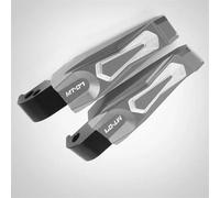 Pieza del reposapiés Para Yamaha MT07 MT-07 MT 07 2014-2016 2015 CNC Aluminio Motocicleta Clavijas De Pie Reposapiés Trasero Pedales Plegables(Grey)