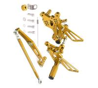 Pieza del reposapiés Para YAMAHA YZF-R6 YZFR6 YZF R6 2006 2007 2008 2016 2015 2014 2013 2012 2011 2010 2009 Motocicleta CNC Reposapiés Juegos Traseros Clavijas(Gold)