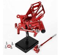 Pieza del reposapiés Pedal De Motocicleta Para APRILIA RSV4 2009 2010 2011 2012 2013 2014 2015 2016 Clavijas Traseras Aleación Aluminio(Rosso)
