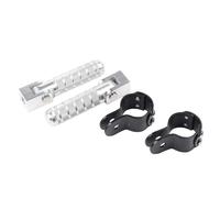 Pieza del reposapiés Pedales Universales Plegables Para Motocicleta, Ciclomotores, Para Kawasaki Para Versys 650 1000, 1 Par(Silver)