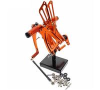 Pieza del reposapiés Piezas Ajustables Para Motocicleta, Reposapiés, Juego De Pedal Trasero Para HONDA CBR500R 400R CB500F 400F 2013-2019 2014 2015 2016 2017 2018(Orange)