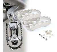 Pieza del reposapiés Reposapiés Anchos Para Motocicleta, Placa De Estribo, Accesorios Repuesto Para Honda CB300F 2015-2018 2017 2016(Silver)