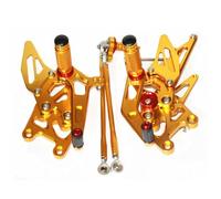 Pieza del reposapiés Reposapiés De Aluminio CNC Para Motocicleta, Juego Trasero Para Honda CBR600RR CBR600 RR CBR 600RR 600 2009-2018 2010 2011 2012 2013 2014 2015 2016 2017(Gold)