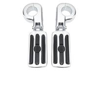 Pieza del reposapiés Reposapiés De Carretera 32 Mm Para Motocicletas Parav Harley, Para Honda Para Kawasaki. Accesorios Para Pedales Y(Silver)