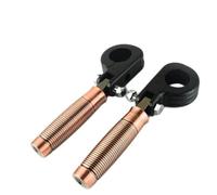 Pieza del reposapiés Reposapiés Para Motocicleta Para Harley, Para Honda Para Yamaha 1-1/4" 32 Mm 1-1/2" 38 Kits De Con Abrazadera En P Y Accesorios(Gold)