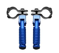 Pieza del reposapiés Reposapiés Plegables Universales Para Motocicleta M8, Para Pasajero, Juego De Estriberas Traseras, Pieza Aluminio CNC, 2 Uds(Blu)