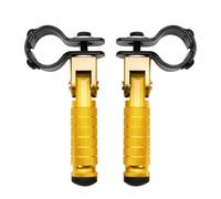 Pieza del reposapiés Reposapiés Plegables Universales Para Motocicleta M8, Para Pasajero, Juego De Estriberas Traseras, Pieza Aluminio CNC, 2 Uds(Gold)