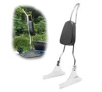 Pieza del respaldo Para Harley Softail FXST 1984 1985 1986 1987 1988 1989 1990 Respaldo Del Asiento Pasajero De La Motocicleta(Silver)