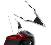 Pieza del respaldo Respaldo De Pasajero Trasero Desmontable Cromado Para Motocicleta Para Harley Para Touring CVO Road Glide Para Personalizado FLTRXSE 2009-2022